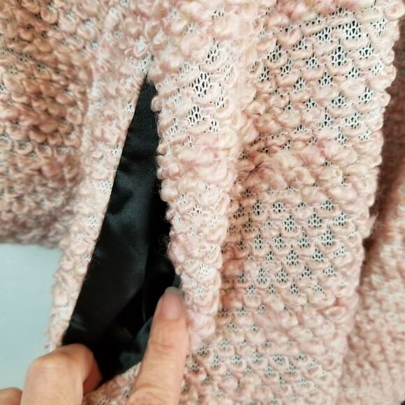 UNIF X Urban Outfitters Women's Open Front Blush Pink Jacket Coat Size M / L - Picture 6 of 9